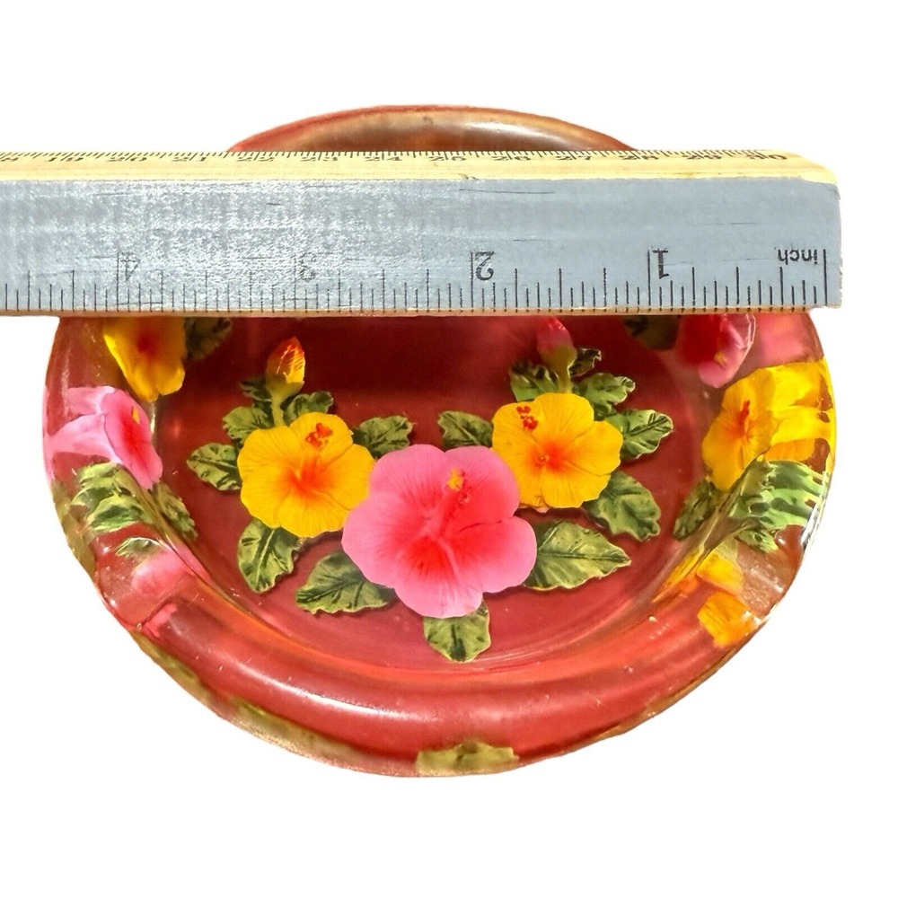 Vintage Lucite Resin Acrylic Hawaii souvenir Ashtray/Trinket Bowl - Picture 12 of 14